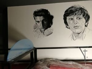 Malba v klubu Fénix, Plzeň.