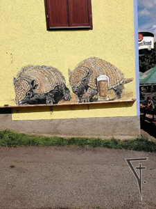 Zahořany, restaurace U pásovce.