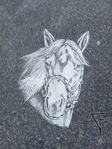 Gravírování do kamene.