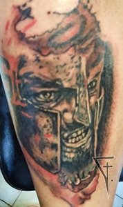 Sparta, fanouškovský motiv, lýtko...